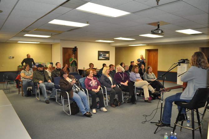 Our lucky exclusive crowd! Sign up for rewards club at wdez.com if you want to be lucky enough to get included in our private acoustic concerts!