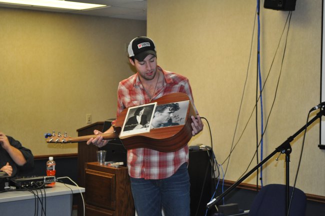 Austin's favorite artists stay with him anywhere he plays