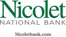 Nicolet Bank logo. Nicolet Bank logo.