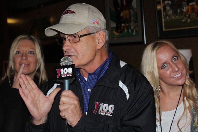 Both of our Abby's are caught photobombing Randy Allen