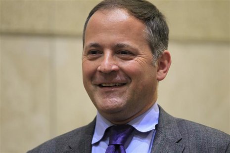 Benoit Coeure, Treasury Chief Economist, reacts as he speaks the day after France nominated him as a candidate for the executive board of th Benoit Coeure, Treasury Chief Economist, reacts as he speaks the day after France nominated him as a candidate for the executive board of th