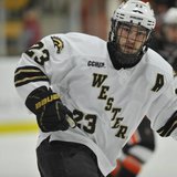 WMU senior forward Dane Walters, who scored the winning goal in the Broncos' 4-2 victory over Northern Michigan at Lawson Arena on Friday, November 30, 2012 (Photo courtesy of www.wmubroncos.com)