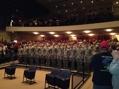National Guard Unit Gets Sendoff at Plymouth High School Saturday morning National Guard Unit Gets Sendoff at Plymouth High School Saturday morning