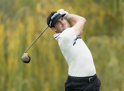 Keegan Bradley of the U.S. tees off on the fifth hole during the third round of the World Challenge golf tournament in Thousand Oaks, Califo Keegan Bradley of the U.S. tees off on the fifth hole during the third round of the World Challenge golf tournament in Thousand Oaks, Califo
