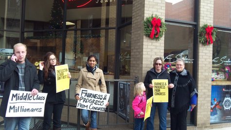 Kalamazoo's "Day of Action" protest. Kalamazoo's "Day of Action" protest.