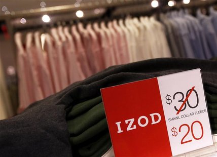 Price markdowns are seen in the Izod section at the J.C. Penney Herald Square department store location is seen in New York November 27, 201 Price markdowns are seen in the Izod section at the J.C. Penney Herald Square department store location is seen in New York November 27, 201