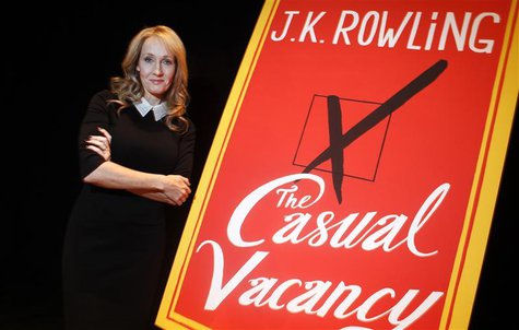 Author J.K. Rowling poses for a portrait while publicizing her adult fiction book "The Casual Vacancy" at Lincoln Center in New York October Author J.K. Rowling poses for a portrait while publicizing her adult fiction book "The Casual Vacancy" at Lincoln Center in New York October