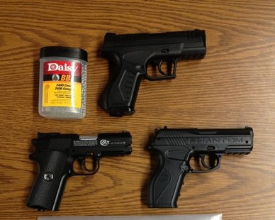 Evidence seized during a Dec. 1, 2012 arrest of five teens for their alleged involvement in a 90-minute shooting spree in and around South Haven. (photo courtesy Van Buren Co. Sheriff's Dept.) Evidence seized during a Dec. 1, 2012 arrest of five teens for their alleged involvement in a 90-minute shooting spree in and around South Haven. (photo courtesy Van Buren Co. Sheriff's Dept.)