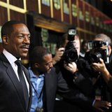 Actor Eddie Murphy (L) poses as he arrives for the taping of the Spike TV special tribute "Eddie Murphy: One Night Only" at the Saban theatr Actor Eddie Murphy (L) poses as he arrives for the taping of the Spike TV special tribute "Eddie Murphy: One Night Only" at the Saban theatr