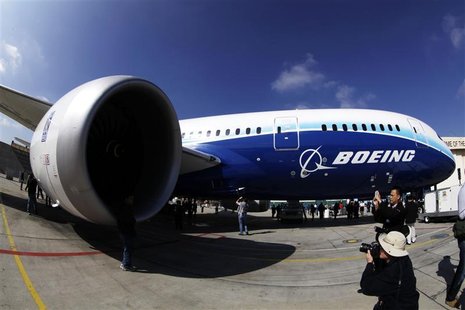People view the Boeing 787 Dreamliner plane in Long Beach, California March 14, 2012. REUTERS/Lucy Nicholson People view the Boeing 787 Dreamliner plane in Long Beach, California March 14, 2012. REUTERS/Lucy Nicholson