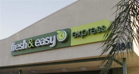 The signage of a Fresh & Easy Express food market is pictured in Burbank, California October 17, 2012. REUTERS/Fred Prouser The signage of a Fresh & Easy Express food market is pictured in Burbank, California October 17, 2012. REUTERS/Fred Prouser