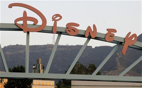 A part of the signage at the main gate of The Walt Disney Co. is pictured in Burbank, California, May 7, 2012. REUTERS/Fred Prouser ( A part of the signage at the main gate of The Walt Disney Co. is pictured in Burbank, California, May 7, 2012. REUTERS/Fred Prouser (