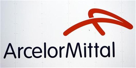 A logo of ArcelorMittal steel group is seen at the Les Chantiers de l'Atlantique shipyards in Saint Nazaire, western France, July 9, 2009. R A logo of ArcelorMittal steel group is seen at the Les Chantiers de l'Atlantique shipyards in Saint Nazaire, western France, July 9, 2009. R