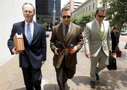 Actor Stephen Baldwin (C), arrives with his attorneys Timothy Madden (L) and Leo Palazzo at the New Orleans Federal Court House in New Orlea Actor Stephen Baldwin (C), arrives with his attorneys Timothy Madden (L) and Leo Palazzo at the New Orleans Federal Court House in New Orlea