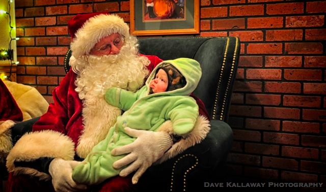Santa with a bundle of joy!