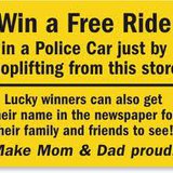shoplifting sign