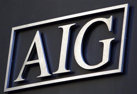 The logo of American International Group Inc. (AIG) on the outside of their corporate headquarters in New York, November 10, 2008. REUTERS/M The logo of American International Group Inc. (AIG) on the outside of their corporate headquarters in New York, November 10, 2008. REUTERS/M