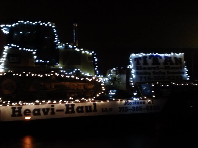 Santa made his appearance at the Mosinee Holiday Parade on Saturday, December 1, 2012 and we got to haul away a lot of presents!