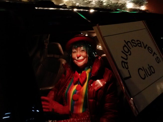 There's always time to clown around! The Mosinee Holiday Parade, Saturday 12/1/2012.