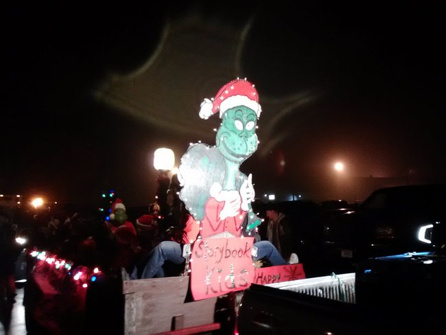 The Grinch tried to steal Christmas at the Mosinee Holiday Parade but he gave back a lot more on Saturday 12/1/2012