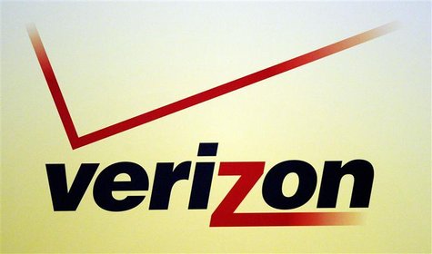A Verizon logo is seen during the International CTIA WIRELESS Conference & Exposition in New Orleans, Louisiana May 9, 2012. REUTERS/Sean Ga A Verizon logo is seen during the International CTIA WIRELESS Conference & Exposition in New Orleans, Louisiana May 9, 2012. REUTERS/Sean Ga