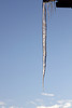 Icicle from an ice dam Icicle from an ice dam