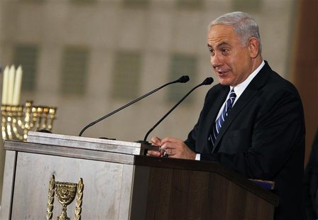 Israel's Prime Minister Benjamin Netanyahu addresses the foreign media in Jerusalem December 10, 2012. REUTERS/Amir Cohen Israel's Prime Minister Benjamin Netanyahu addresses the foreign media in Jerusalem December 10, 2012. REUTERS/Amir Cohen
