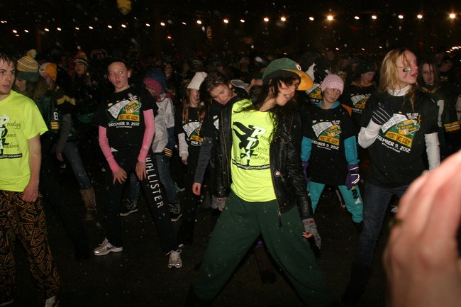 We Are Team GB Flash Mob at the Tundra Tailgate Zone with WIXX