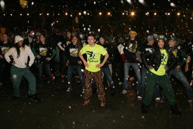 We Are Team GB Flash Mob at the Tundra Tailgate Zone with WIXX