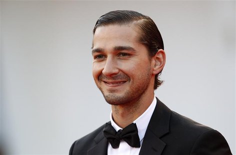 Actor Shia LaBeouf poses on the red carpet during a screening for the movie "The Company You Keep" at the 69th Venice Film Festival Septembe Actor Shia LaBeouf poses on the red carpet during a screening for the movie "The Company You Keep" at the 69th Venice Film Festival Septembe