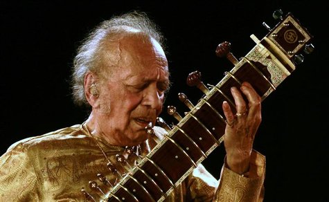 Indian sitar player Ravi Shankar performs in the eastern Indian city of Kolkata in this February 7, 2009 file photo. Sitarist and composer S Indian sitar player Ravi Shankar performs in the eastern Indian city of Kolkata in this February 7, 2009 file photo. Sitarist and composer S