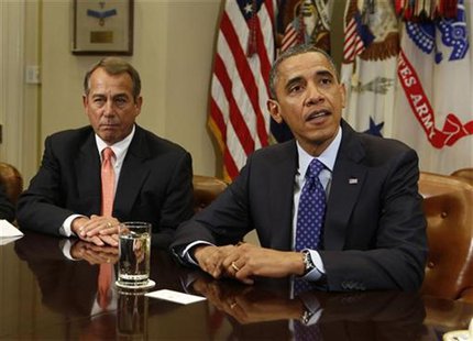 U.S. President Barack Obama hosts a bipartisan meeting with Congressional leaders in the Roosevelt Room of White House to discuss the econom U.S. President Barack Obama hosts a bipartisan meeting with Congressional leaders in the Roosevelt Room of White House to discuss the econom