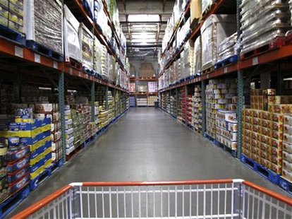 The warehouse style of shopping is shown inside a Costco store in Carlsbad, California February 28, 2012. REUTERS/ Mike Blake The warehouse style of shopping is shown inside a Costco store in Carlsbad, California February 28, 2012. REUTERS/ Mike Blake