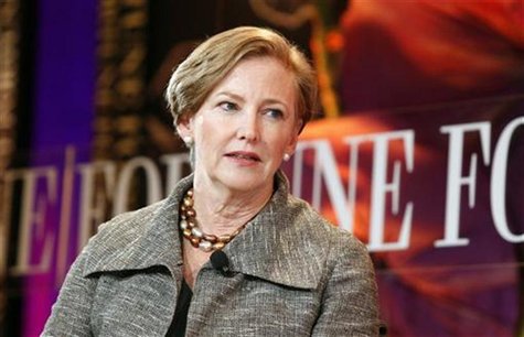 Ellen Kullman, chair and CEO of DuPont speaks on a panel about sports and leadership, forty years after Title IX to share how sports helped Ellen Kullman, chair and CEO of DuPont speaks on a panel about sports and leadership, forty years after Title IX to share how sports helped