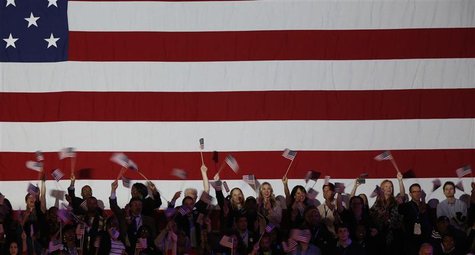 Supporters of President Barack Obama cheer during his election night rally in Chicago, November 6, 2012. REUTERS/Larry Downing Supporters of President Barack Obama cheer during his election night rally in Chicago, November 6, 2012. REUTERS/Larry Downing