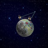 An artist's rendering of twin GRAIL spacecraft in orbit around the moon is shown in a NASA handout received by Reuters January 17, 2012. Reu An artist's rendering of twin GRAIL spacecraft in orbit around the moon is shown in a NASA handout received by Reuters January 17, 2012. Reu