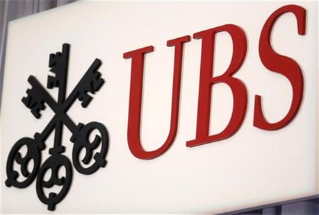 The UBS logo is seen at the UBS 40th Annual Global Media and Communications Conference in New York, December 5, 2012. REUTERS/Carlo Allegri The UBS logo is seen at the UBS 40th Annual Global Media and Communications Conference in New York, December 5, 2012. REUTERS/Carlo Allegri