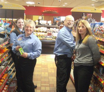 Kwik Trip staff stocking shelves at new Stevens Point Division Street store 12/13/12
Kwik Trip staff stocking shelves at new Stevens Point Division Street store 12/13/12