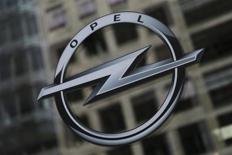The logo of the Opel carmaker is seen at a showroom in central Berlin, June 3, 2010. REUTERS/Thomas Peter The logo of the Opel carmaker is seen at a showroom in central Berlin, June 3, 2010. REUTERS/Thomas Peter