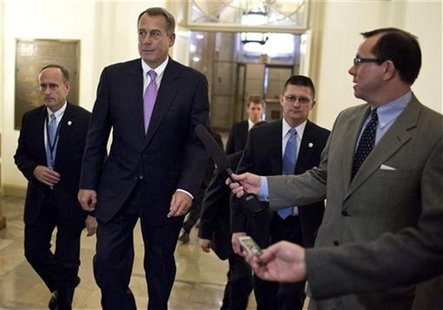 U.S. Speaker of the House of Representatives John Boehner (R-OH) walks to his office in the U.S. Capitol after meeting with U.S. President B U.S. Speaker of the House of Representatives John Boehner (R-OH) walks to his office in the U.S. Capitol after meeting with U.S. President B
