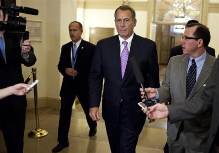 U.S. Speaker of the House of Representatives John Boehner (R-OH) walks to his office in the U.S. Capitol after meeting with U.S. President B U.S. Speaker of the House of Representatives John Boehner (R-OH) walks to his office in the U.S. Capitol after meeting with U.S. President B