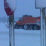 A plow clears snow in Little Chute on December 9, 2009. (courtesy of FOX 11).