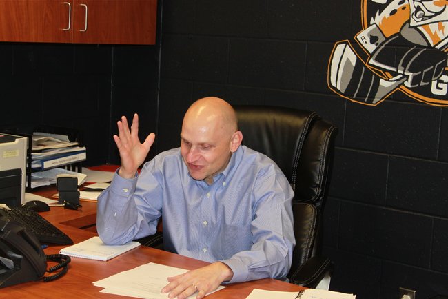 Coach Lalonde is not happy