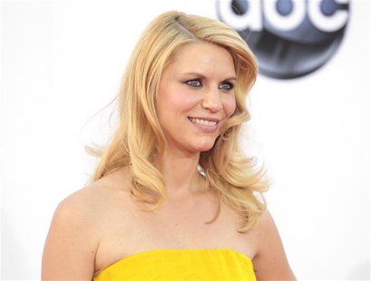 Actress Claire Danes of the drama series "Homeland" arrives at the 64th Primetime Emmy Awards in Los Angeles September 23, 2012. REUTERS/Mar Actress Claire Danes of the drama series "Homeland" arrives at the 64th Primetime Emmy Awards in Los Angeles September 23, 2012. REUTERS/Mar