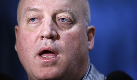 NHL deputy commissioner Bill Daly speaks to reporters in New York November 11, 2012. REUTERS/Carlo Allegri NHL deputy commissioner Bill Daly speaks to reporters in New York November 11, 2012. REUTERS/Carlo Allegri