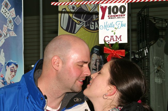 The Y100 Mistletoe Cam caught in action