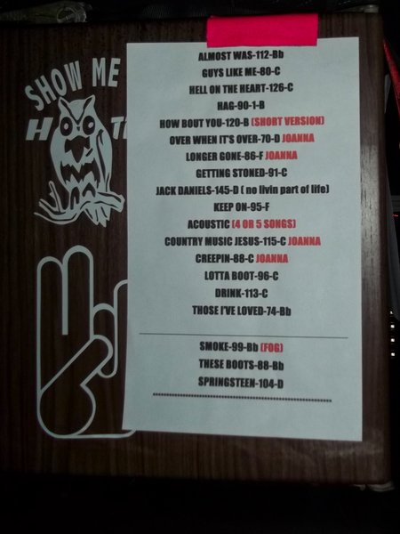 Eric Church's set list