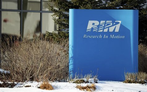 A sign of Research in Motion (RIM) is seen at its headquarters in Waterloo, Ontario, January 22, 2012. REUTERS/Geoff Robins A sign of Research in Motion (RIM) is seen at its headquarters in Waterloo, Ontario, January 22, 2012. REUTERS/Geoff Robins