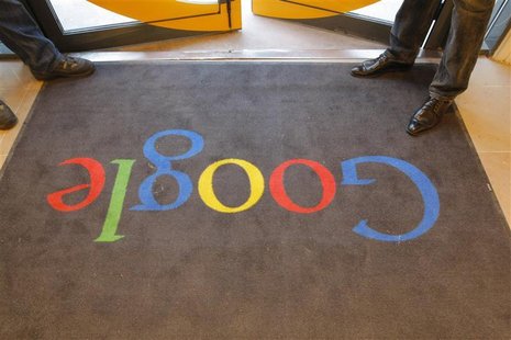 A Google carpet is seen at the entrance of the new headquarters of Google France before its official inauguration in Paris December 6, 2011. A Google carpet is seen at the entrance of the new headquarters of Google France before its official inauguration in Paris December 6, 2011.