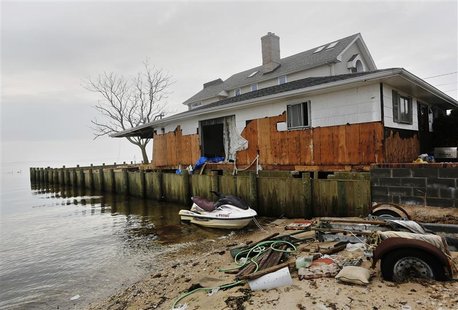A home is seen damaged from Hurricane Sandy in Lindenhurst, New York December 4, 2012. REUTERS/Shannon Stapleton A home is seen damaged from Hurricane Sandy in Lindenhurst, New York December 4, 2012. REUTERS/Shannon Stapleton